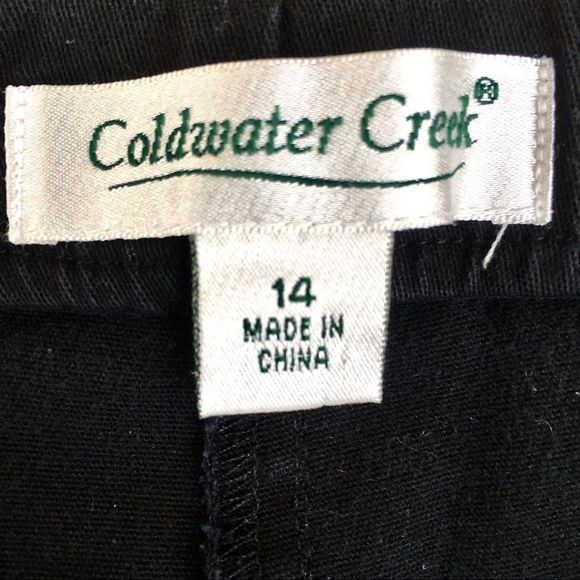 Coldwater Creek Beach Ball Umbrella Black Capris - Picture 2 of 6